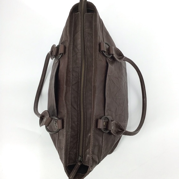 J Jill Brown Textured Embossed Leather Tote - Picture 6 of 16